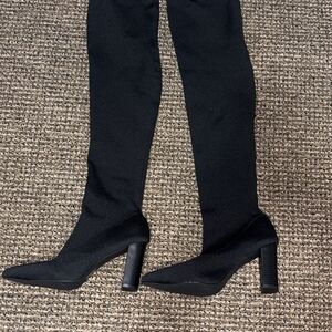 Elegant Black Over the Knee Boots